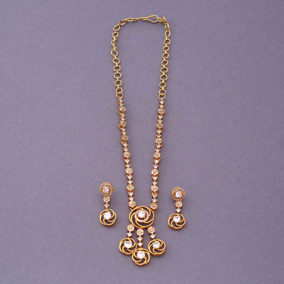 Golden Vishtani Antique Jewellery Set - New Arrival