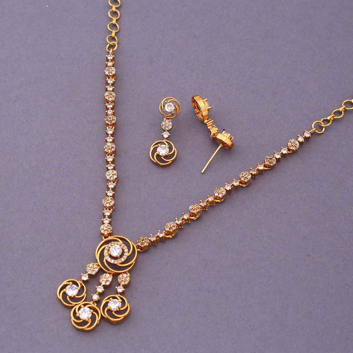 Golden Vishtani Antique Jewellery Set - New Arrival