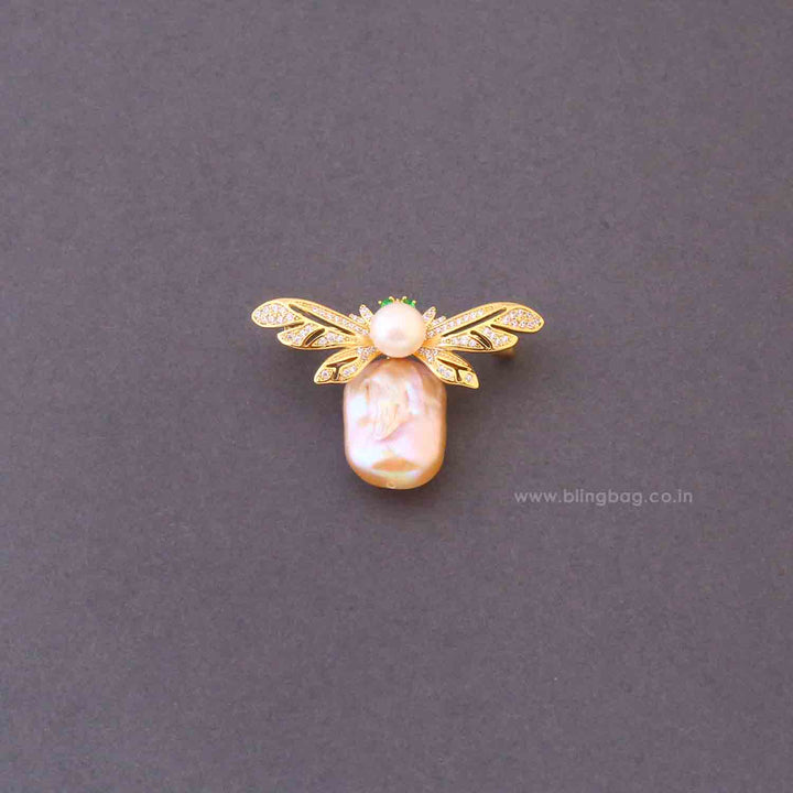 Golden Wing Brooch