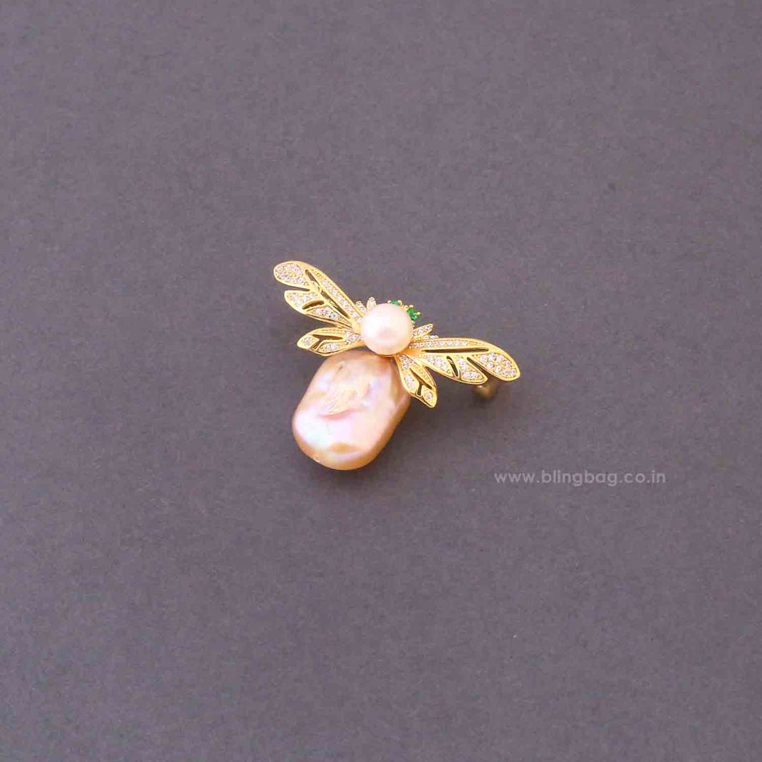 Golden Wing Brooch