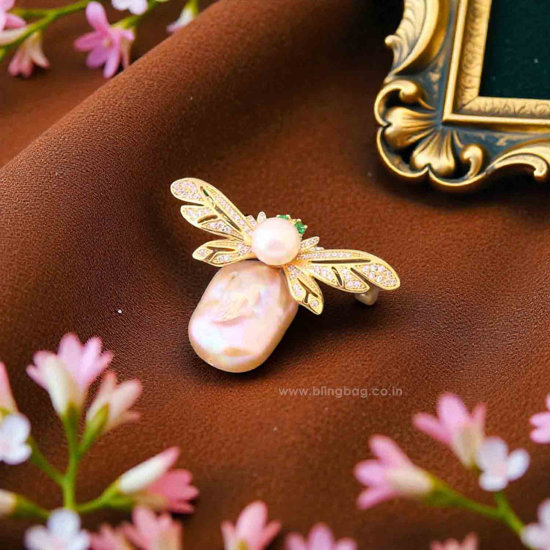 Golden Wing Brooch