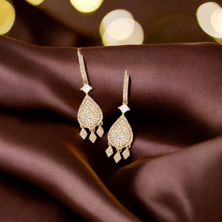 Golden Winnie Zirconia Danglers