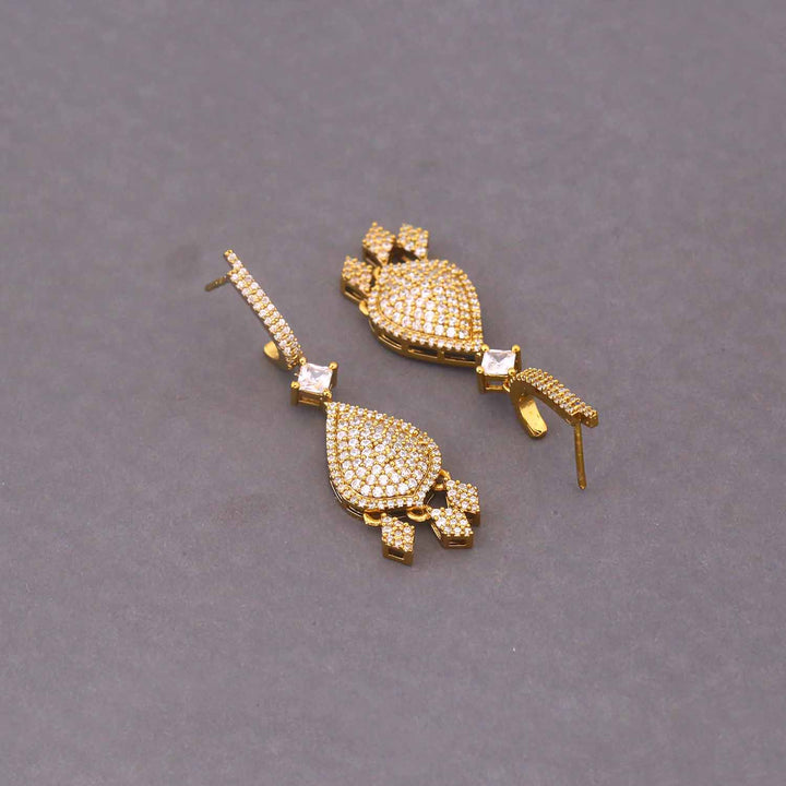 Golden Winnie Zirconia Danglers