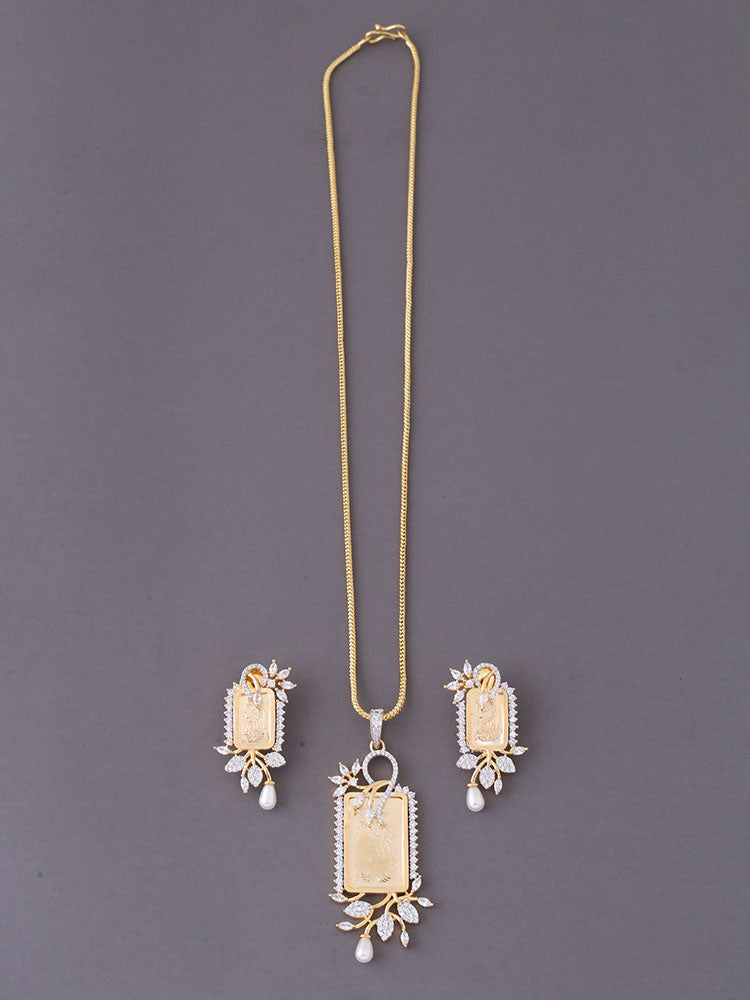 Golden Ximena Pendant Set