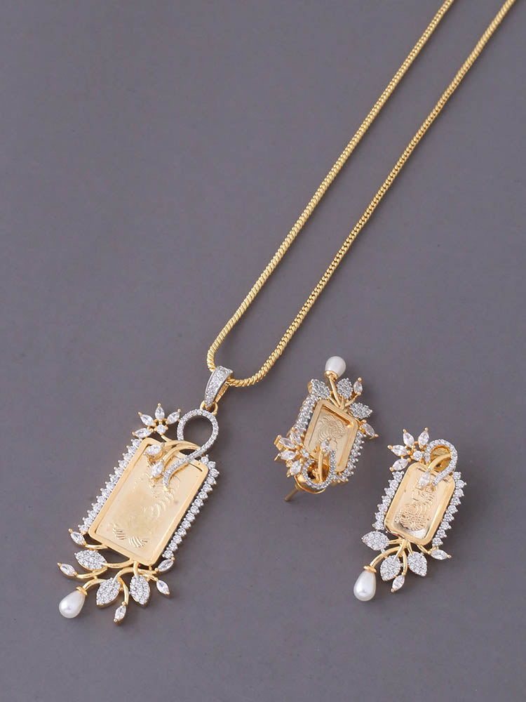 Ginni Pendant Ginni Design Earrings Ginni Pendant Set Ginni