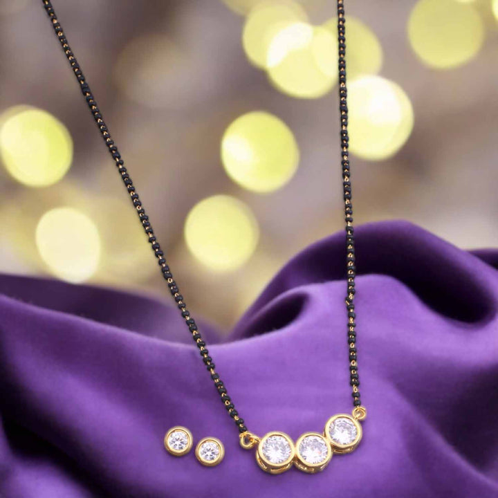 Golden Yanel Mangalsutra Set