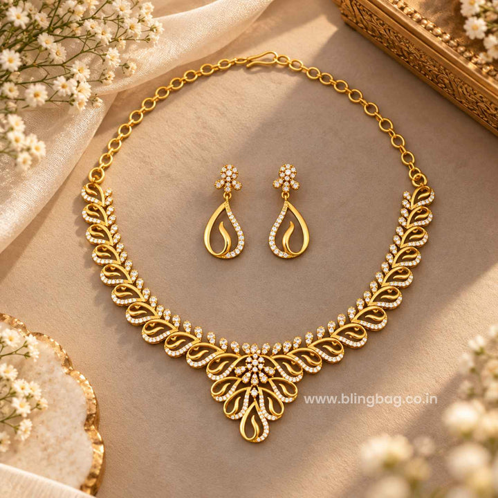 Golden Yashi Antique Jewellery Set- New Arrival