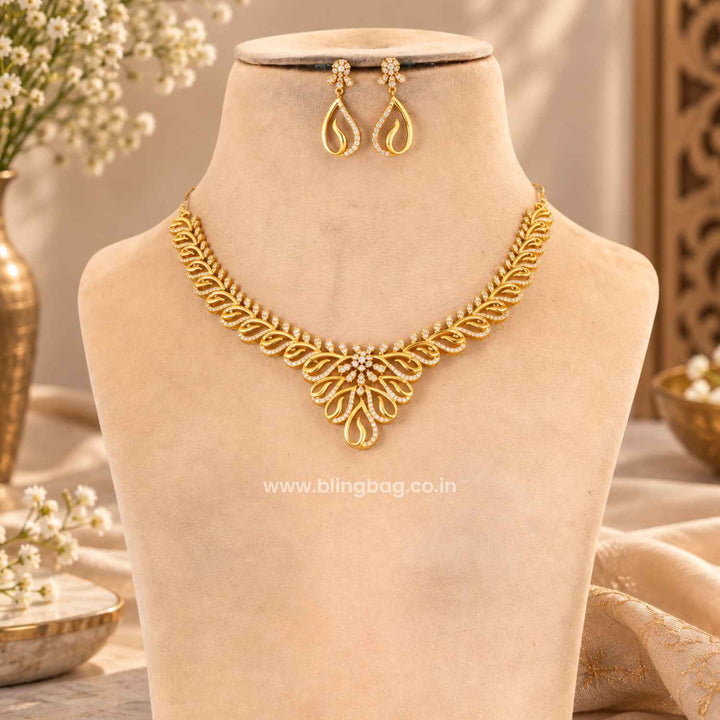 Golden Yashi Antique Jewellery Set- New Arrival