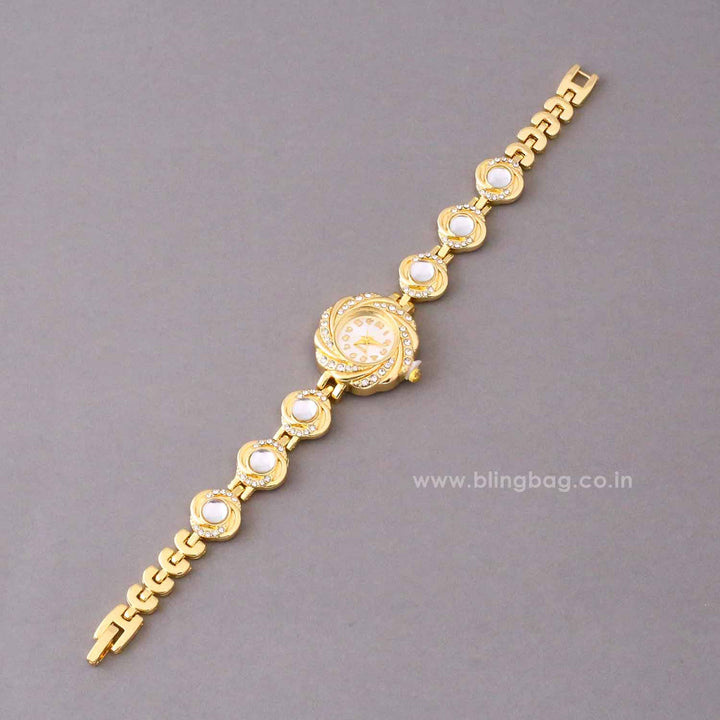 Golden  Yashvi Bracelet Watch