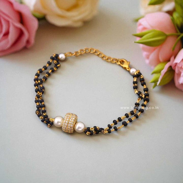 Golden Yaska Mangalsutra Bracelet