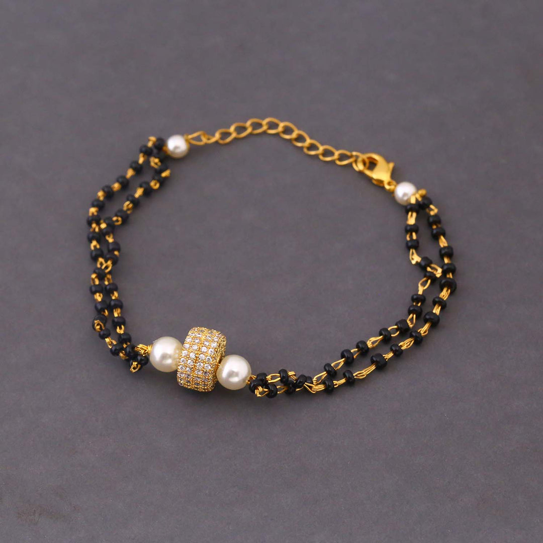 Golden Yaska Mangalsutra Bracelet