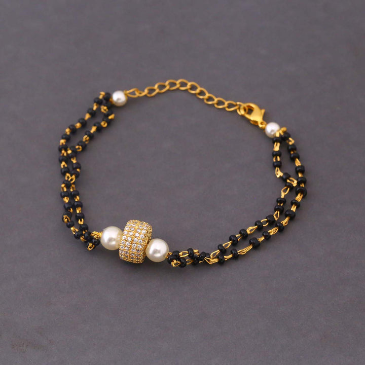Golden Yaska Mangalsutra Bracelet