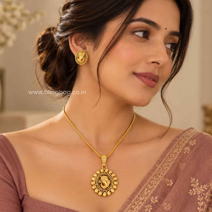 Golden Yavana Antique Jewellery Set - New Arrival