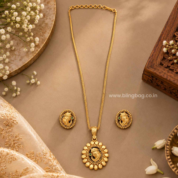 Golden Yavana Antique Jewellery Set - New Arrival