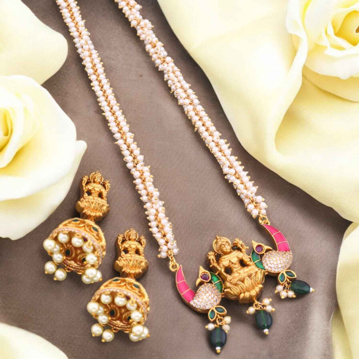 Golden Yugmita Temple Jewellery Set - New Arrival