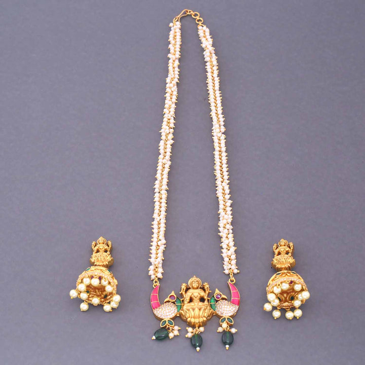 Golden Yugmita Temple Jewellery Set - New Arrival