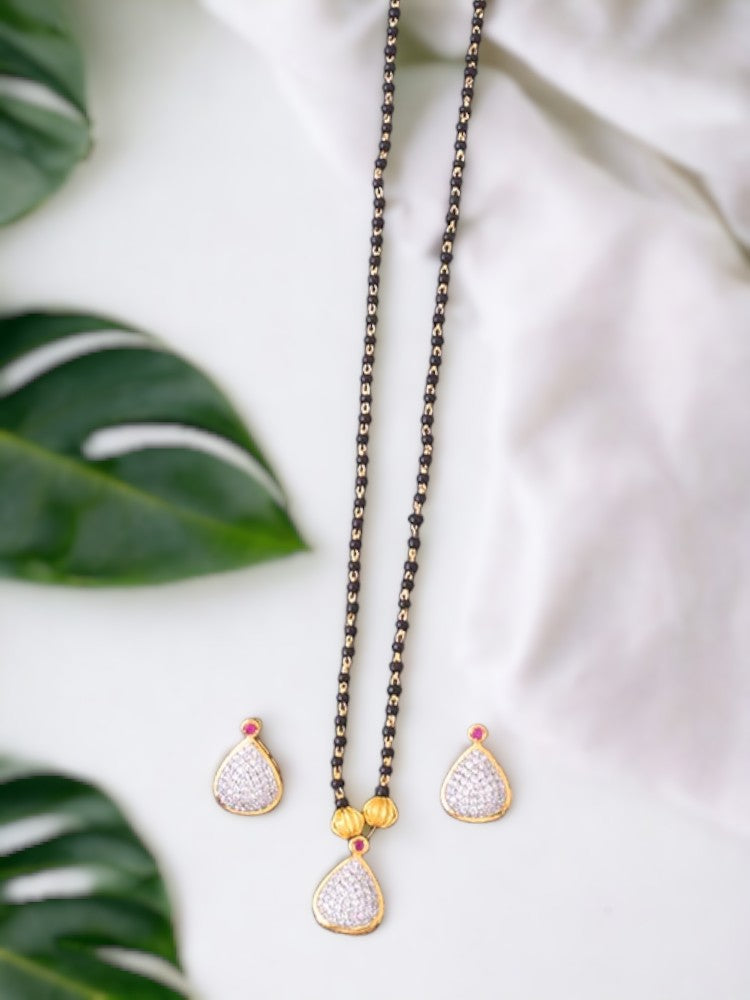 Golden Zaina Mangalsutra Set