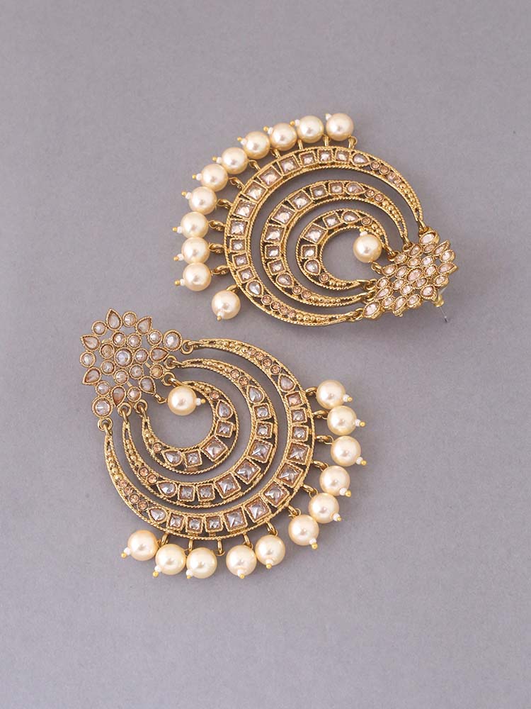 Golden Zara Chandbalis