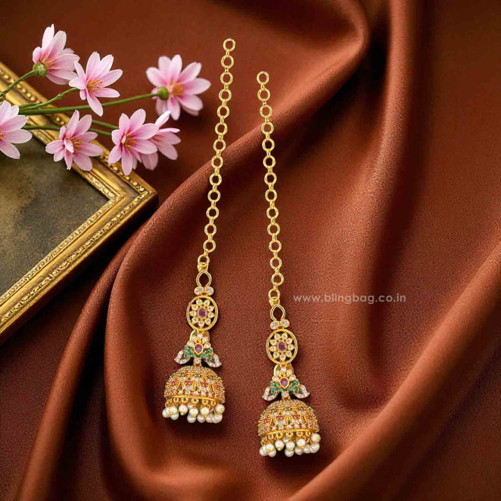 Golden Ziska Sahara Jhumkis