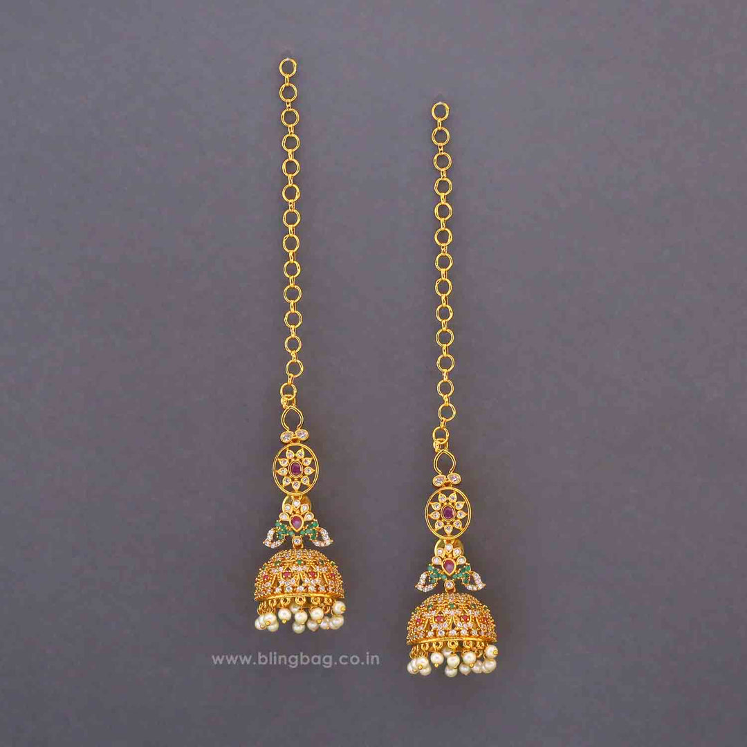 Golden Ziska Sahara Jhumkis