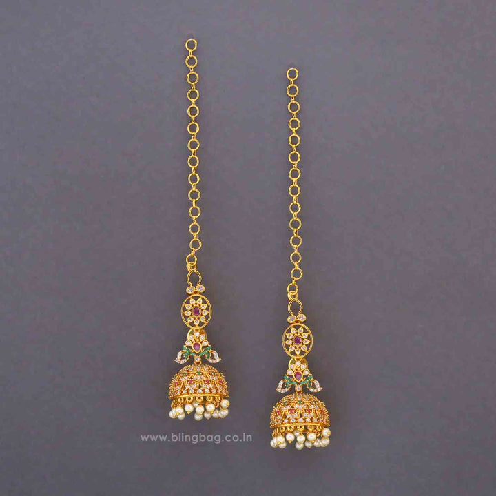 Golden Ziska Sahara Jhumkis
