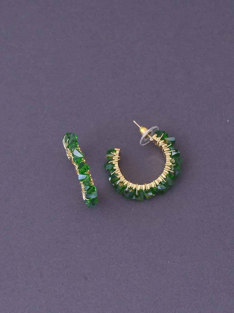 Green Analyn Hoops