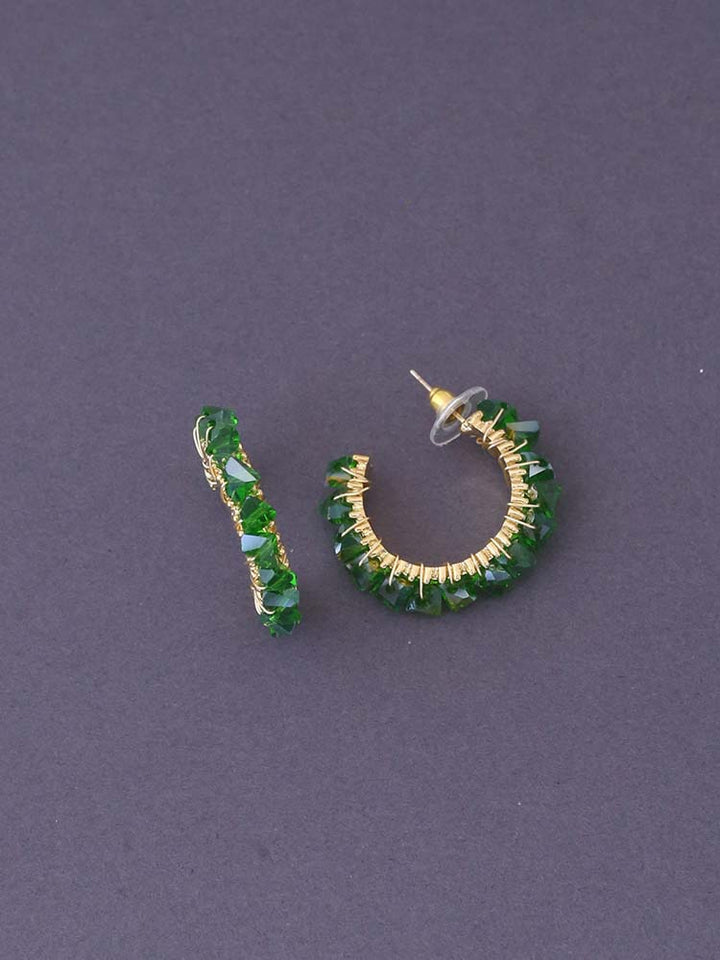 Green Analyn Hoops