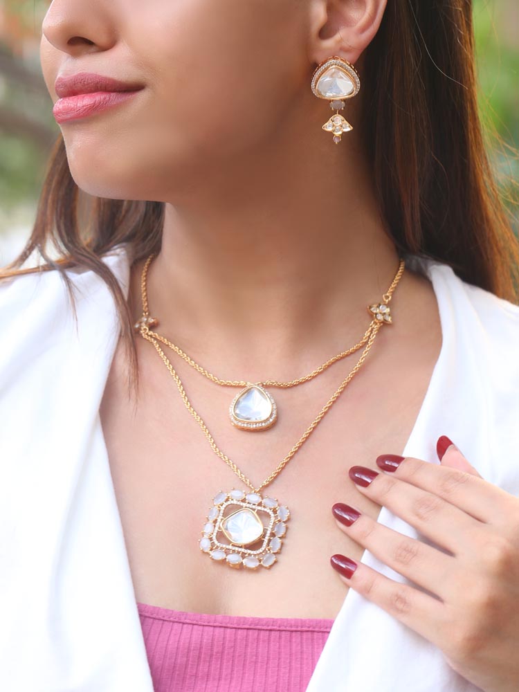 Grey Adilah Zirconia Jewellery Set - EOSS