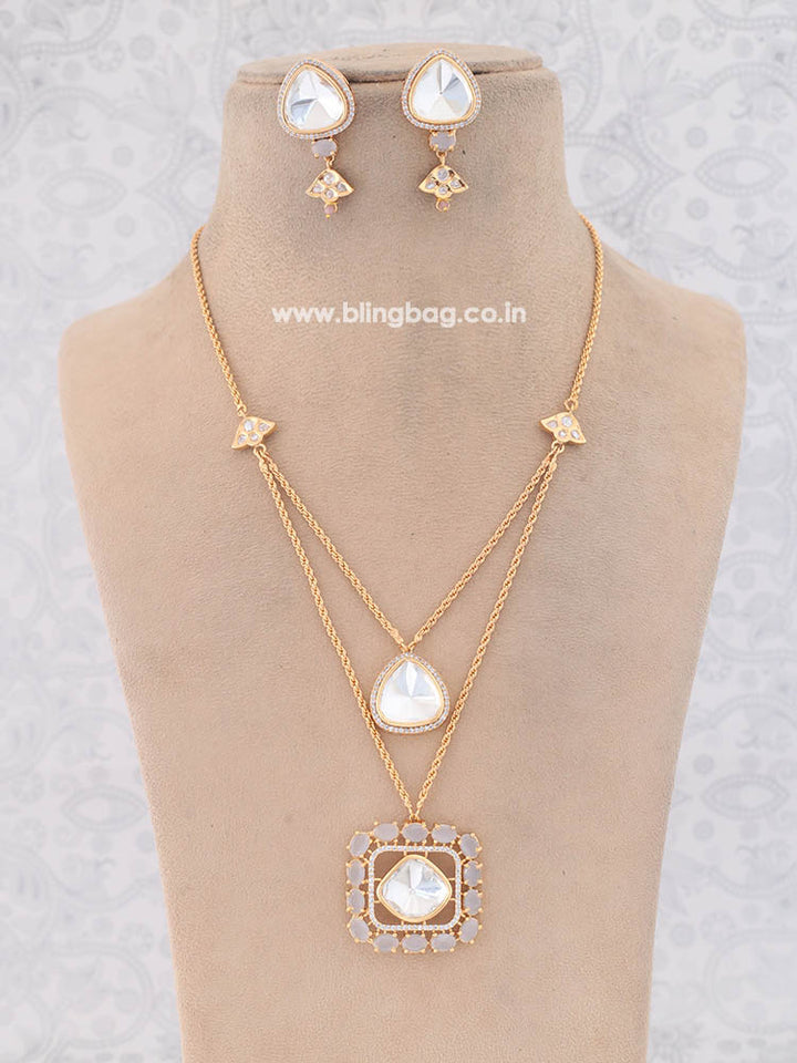 Grey Adilah Zirconia Jewellery Set - EOSS