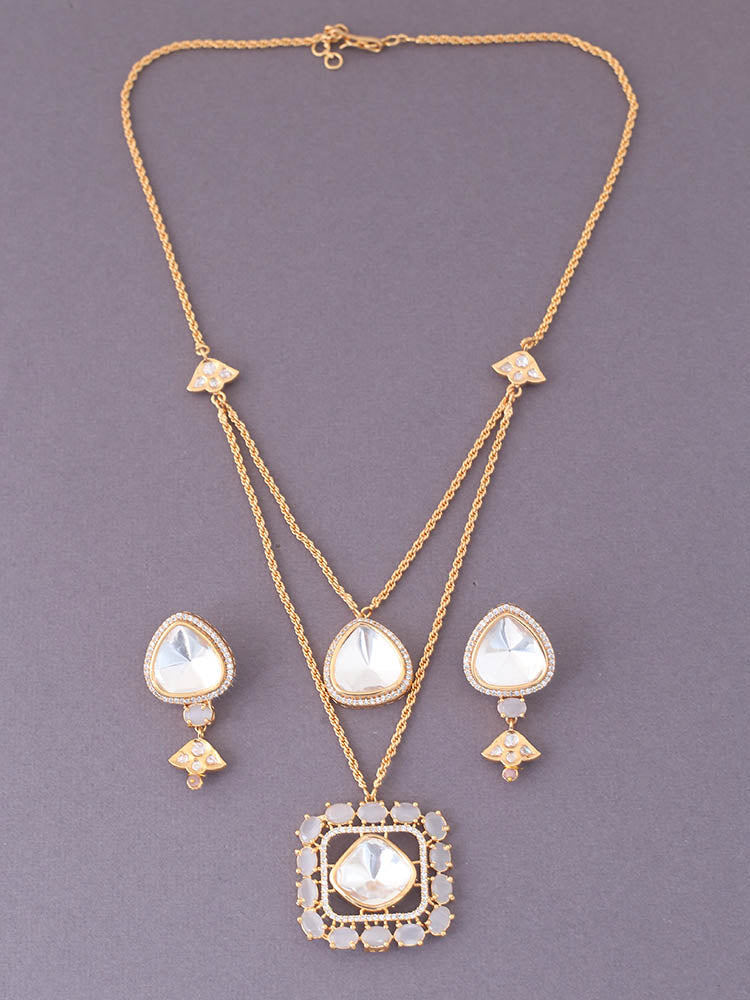 Grey Adilah Zirconia Jewellery Set - EOSS