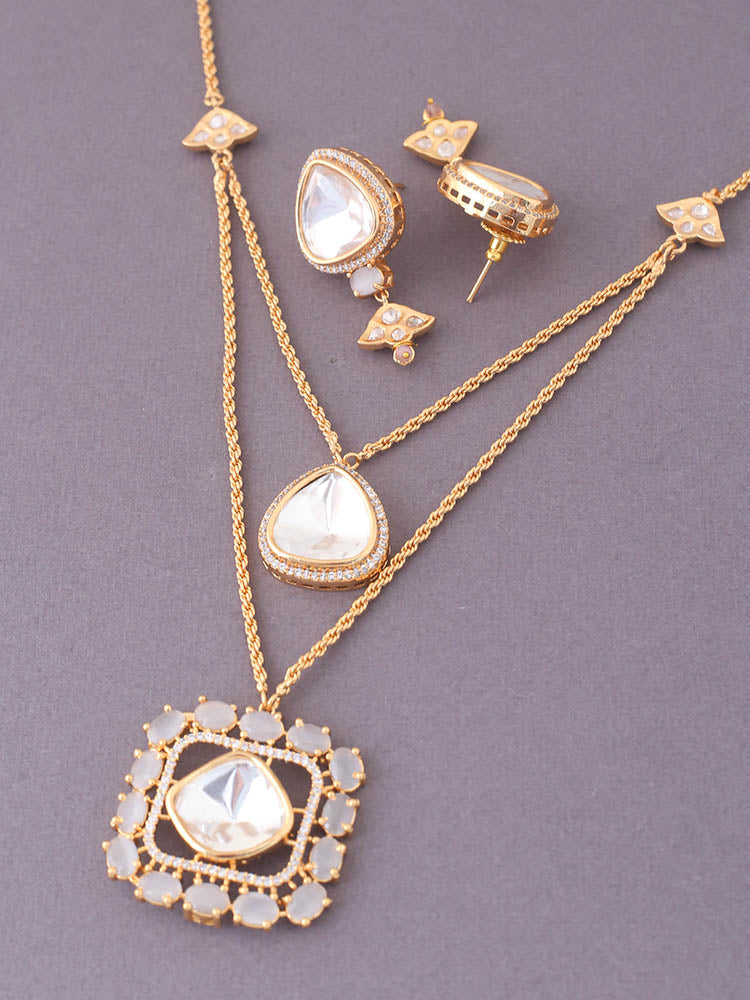 Grey Adilah Zirconia Jewellery Set - EOSS