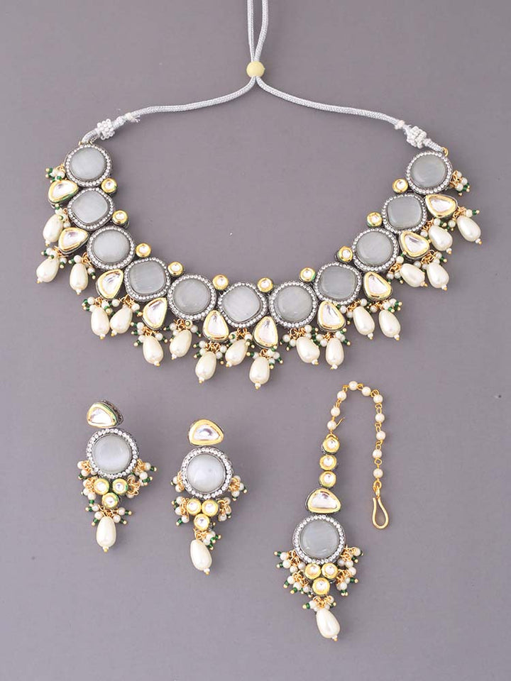 Grey Prativa Jewellery Set