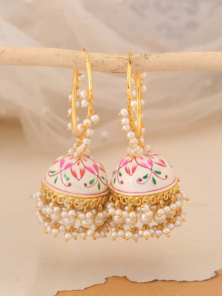 Ivory Sahita Jhumkis