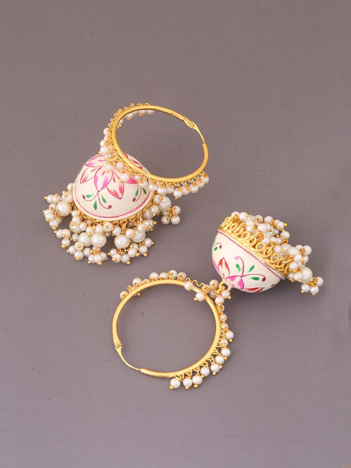 Ivory Sahita Jhumkis