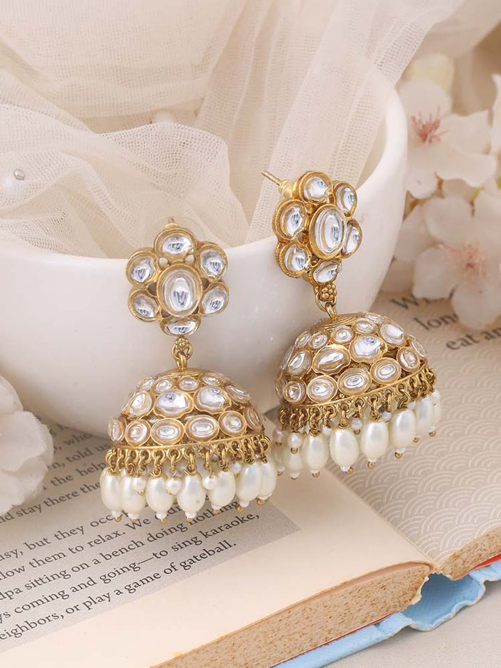 Ivory Sampreeti Jhumkis