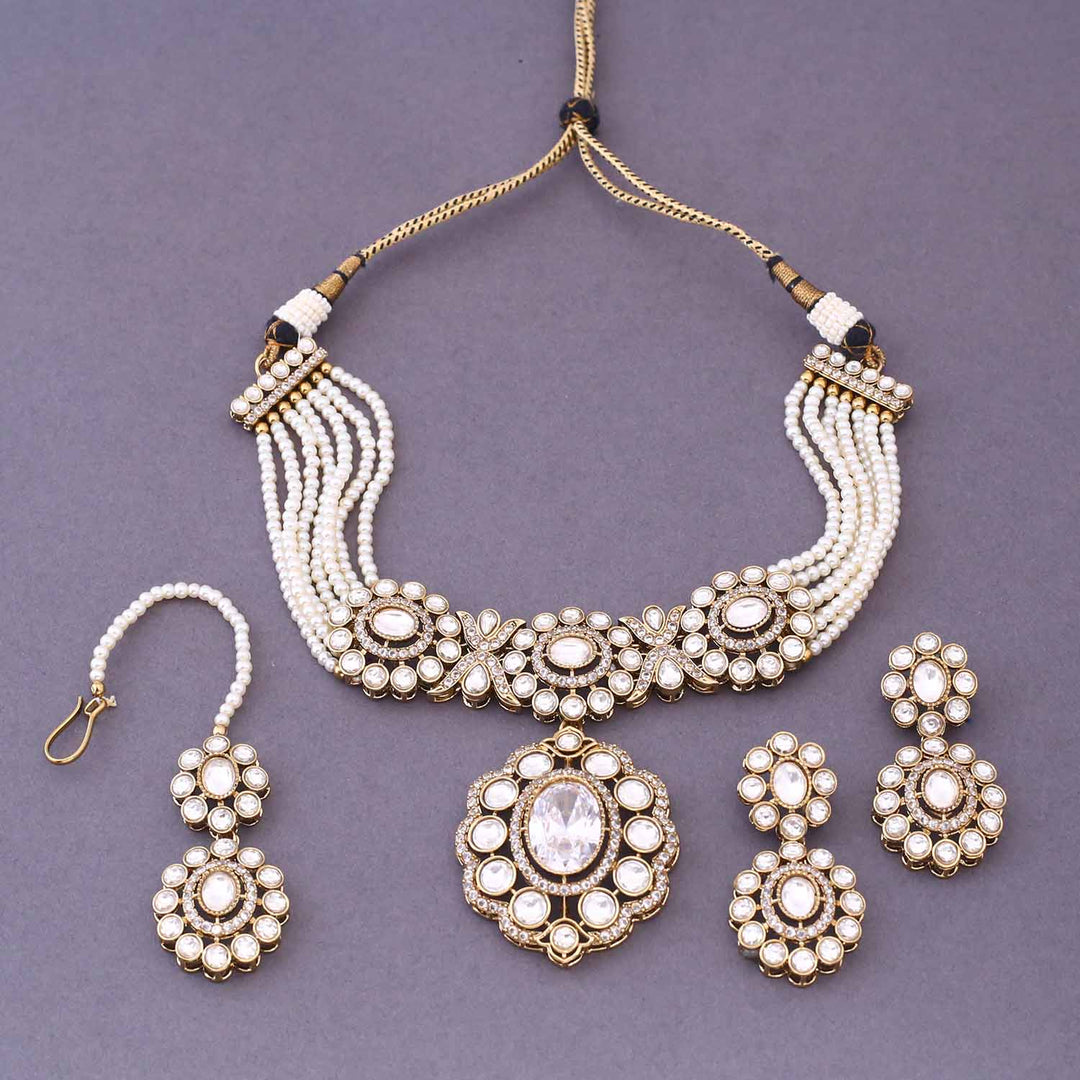 Ivory Aaravni Victorian Jewellery Set- New Arrival