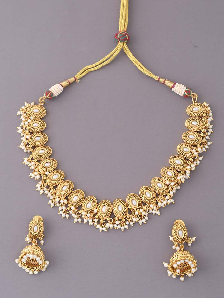 Golden  Aashini Jewellery Set