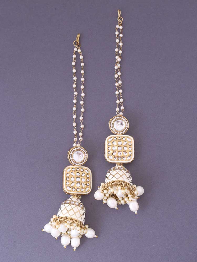 Ivory Aditi Sahara Jhumkis