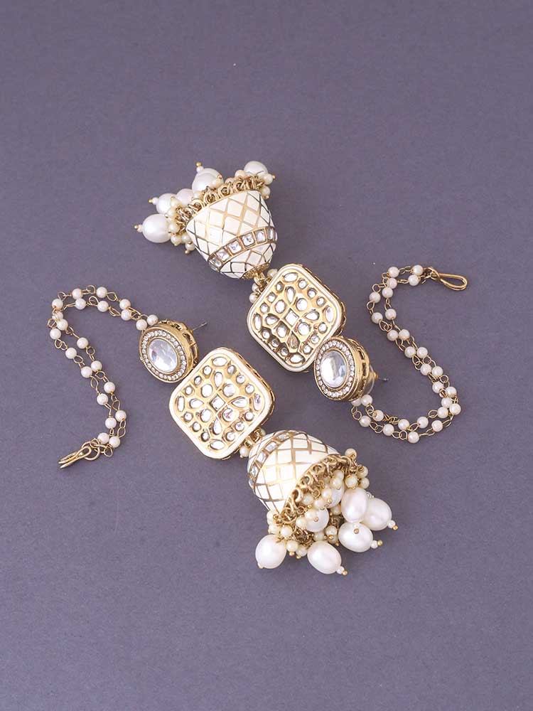 Ivory Aditi Sahara Jhumkis