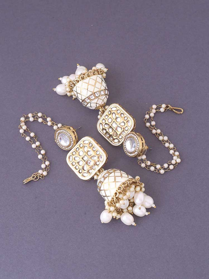 Ivory Aditi Sahara Jhumkis