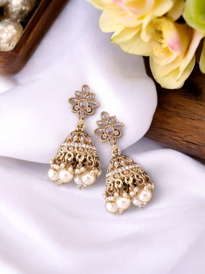 Ivory Aditika Jhumkis