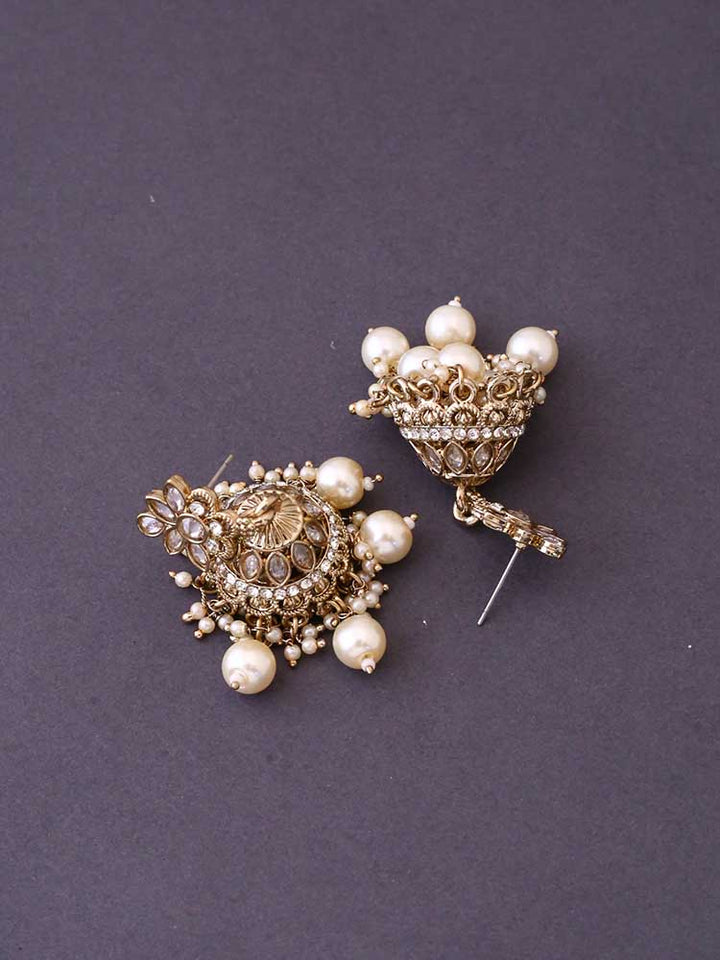 Ivory Aditika Jhumkis