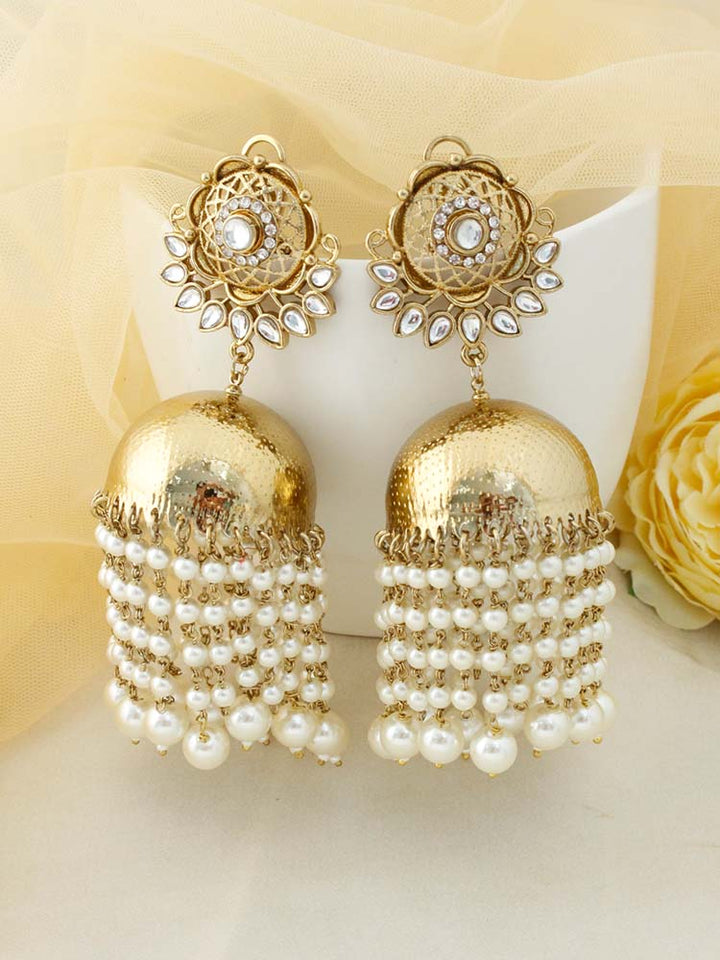 Ivory Anupriya Jhumkis