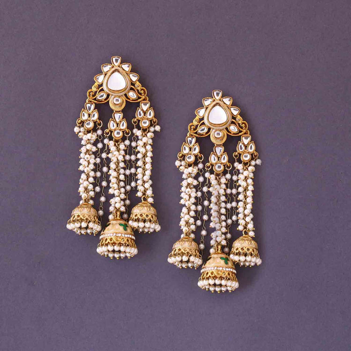 Ivory Anushka Jhumkis