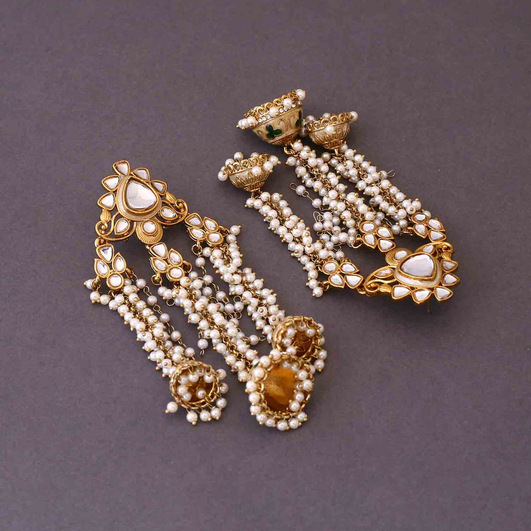 Ivory Anushka Jhumkis