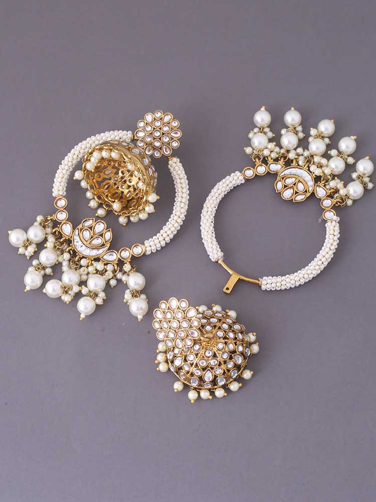 Ivory Anusya Jhumkis