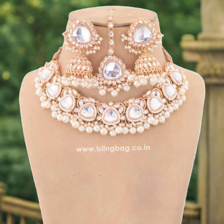 Ivory Apurna Kundan Jewellery Set