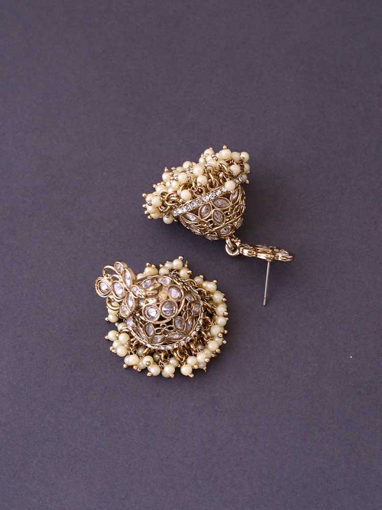 Ivory Aranyika Jhumkis