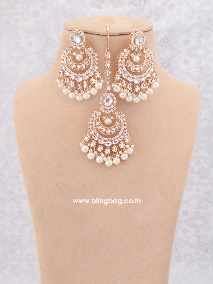 Ivory Arpani Kundan Jewellery Set