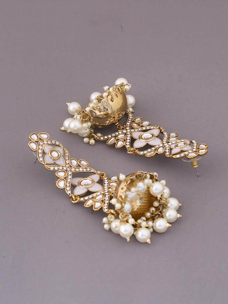 Ivory Ashwini Jhumkis